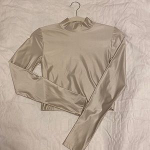 Babaton High Neck Sheen Top